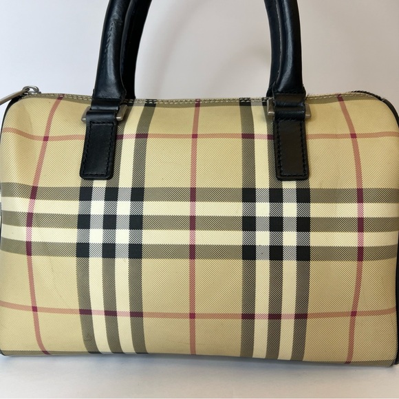 ✨✨✨✨SOLD✨✨✨✨Burberry London Authentic House Check Rare Boston Hand Bag Purse - Picture 4 of 9